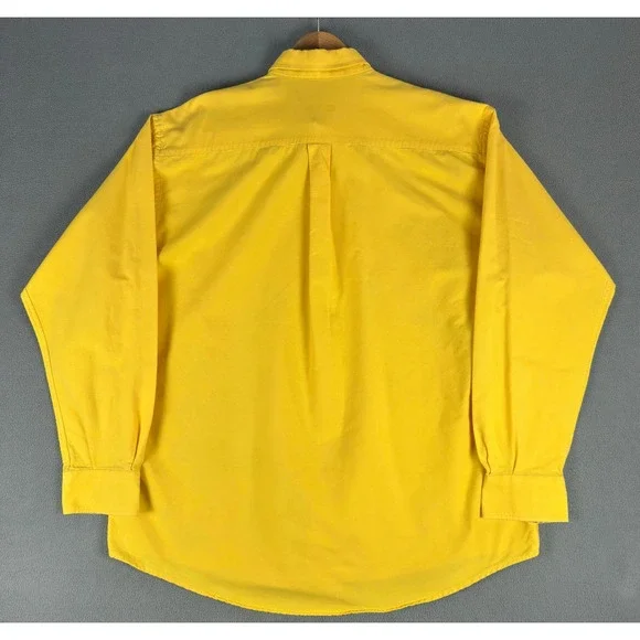 Burberry Shirt Mens XL Yellow Nova Check Flip Cuff Quiet Luxury Designer - Picture 4 of 9